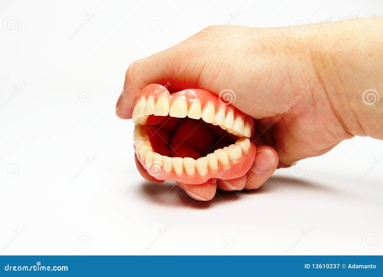 Smiling complete denture stock image. Image of total - 13610237