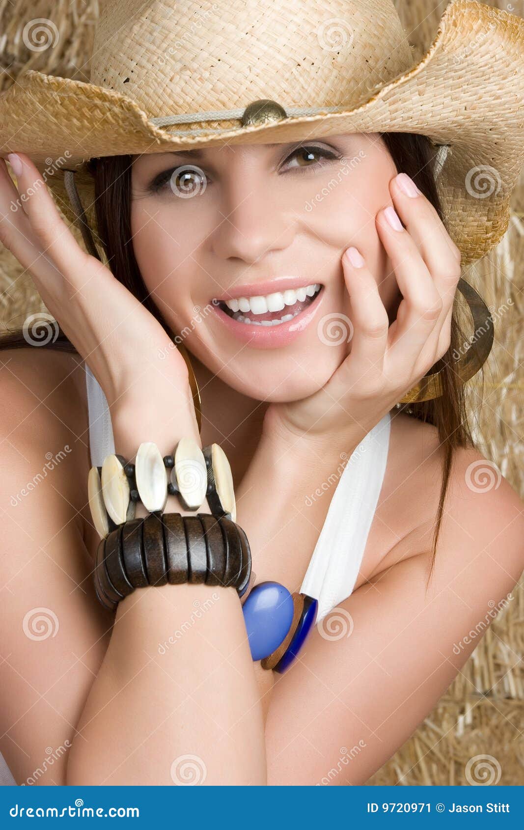 Smiling Country Girl stock image. Image of happy, smile 9720971