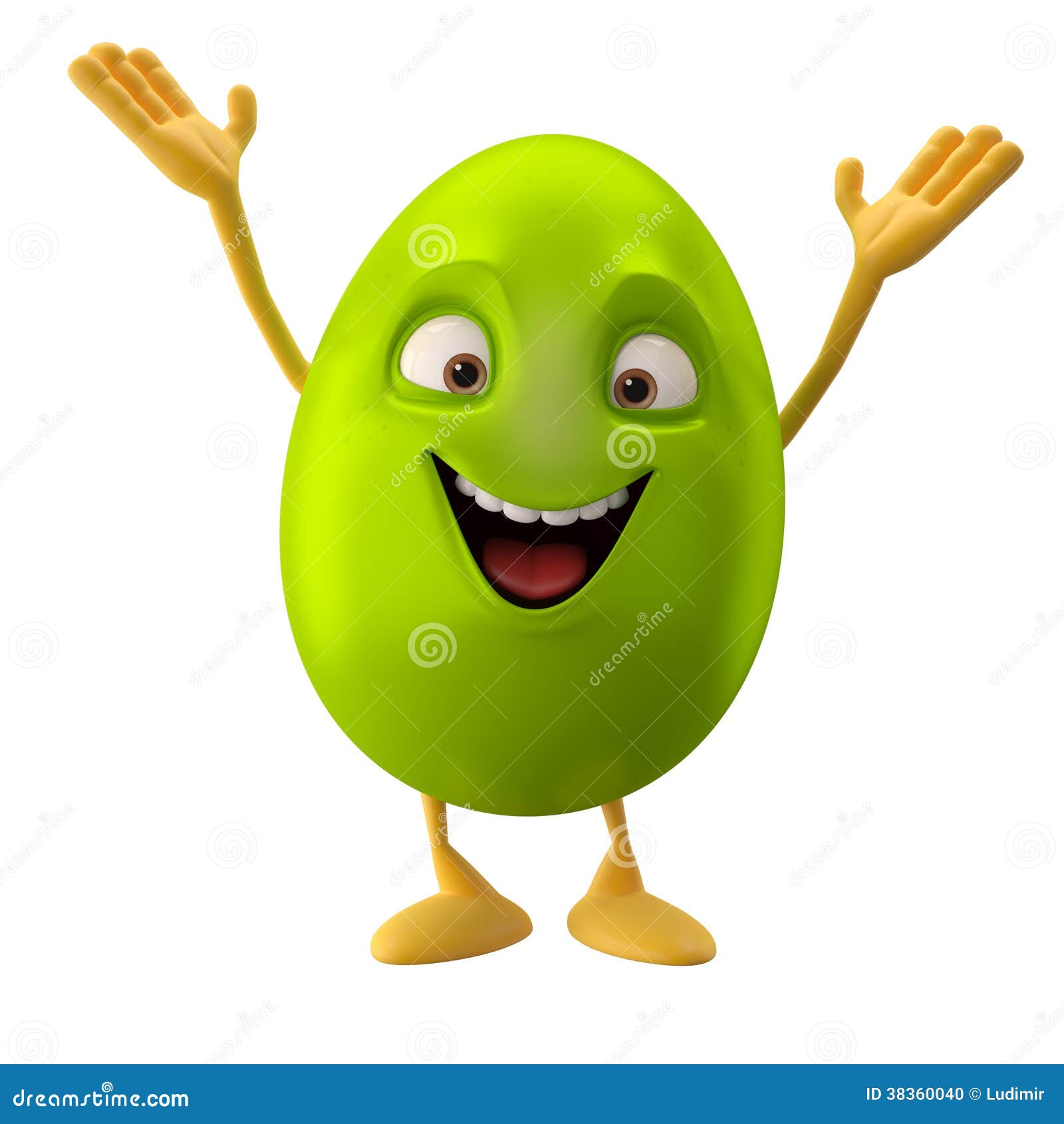 Smiling Easter Egg, Funny 3D Cartoon Character, Waving Hands, Greeting Illustration 38360040 - Megapixl Smiling Easter Egg, Funny 3D Cartoon Character, Waving Hands, Greeting Illustration 38360040 - Megapixl