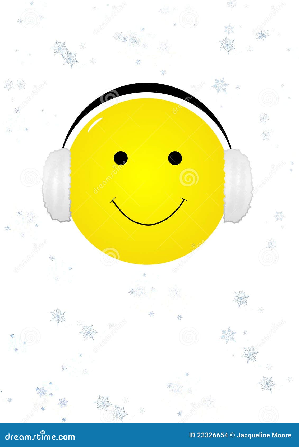 Smiling Face With Ear Muffs Stock Illustration Image 23326654