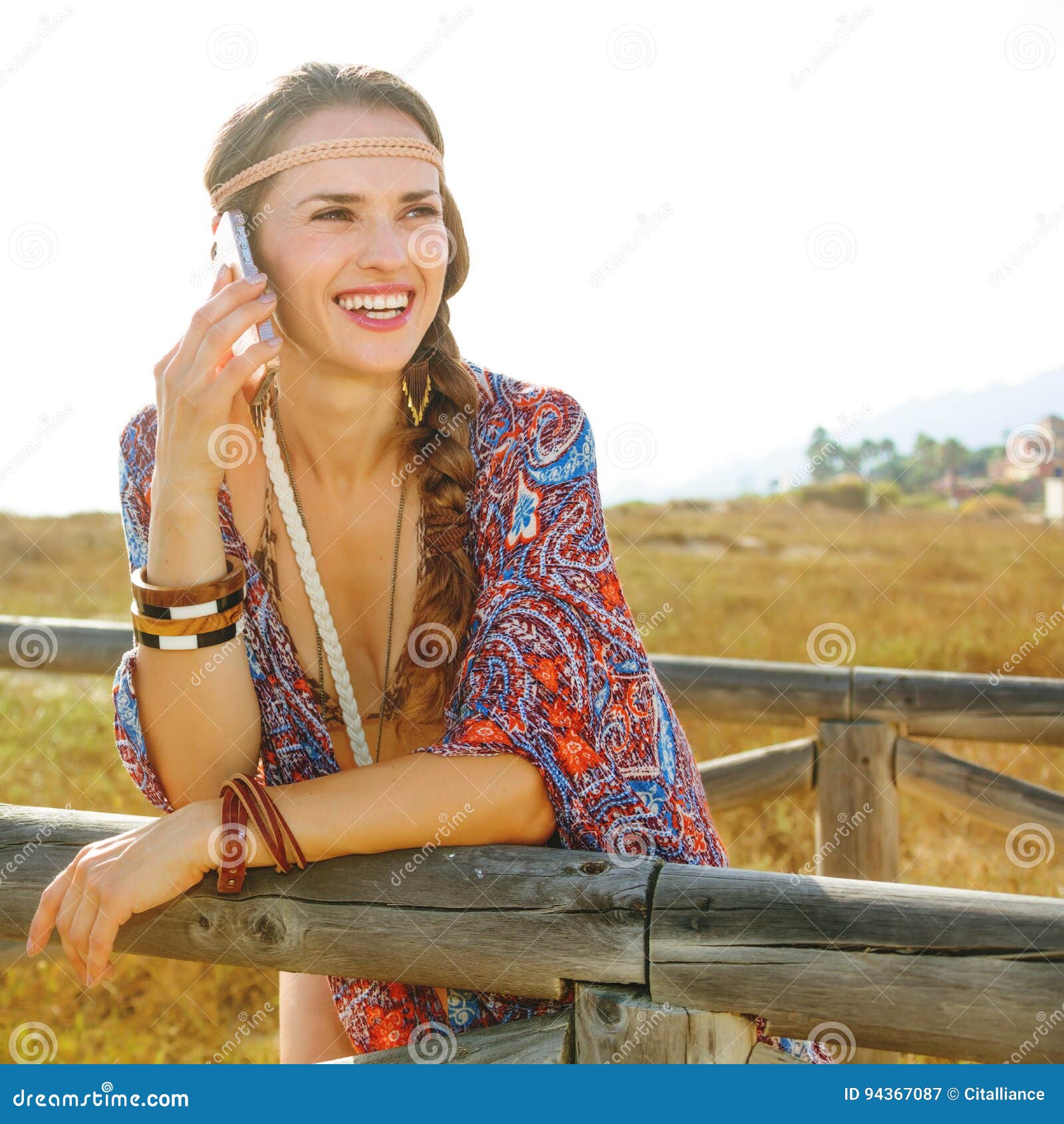 Premium Photo  Portrait of stylish sensual brunette boho woman with  beautiful eyes wearing big earrings and gold necklace. fashionable indian  hippie gypsy bohemian outfit with jewelry details accessories