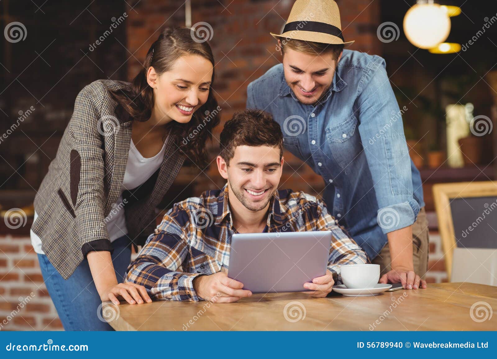 Chat online with friends using laptop Stock Photo free download