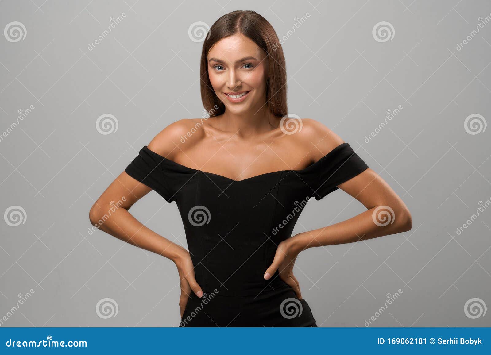 Smiling Girl With Hands On Waist Stock Image Image Of Photoshoot