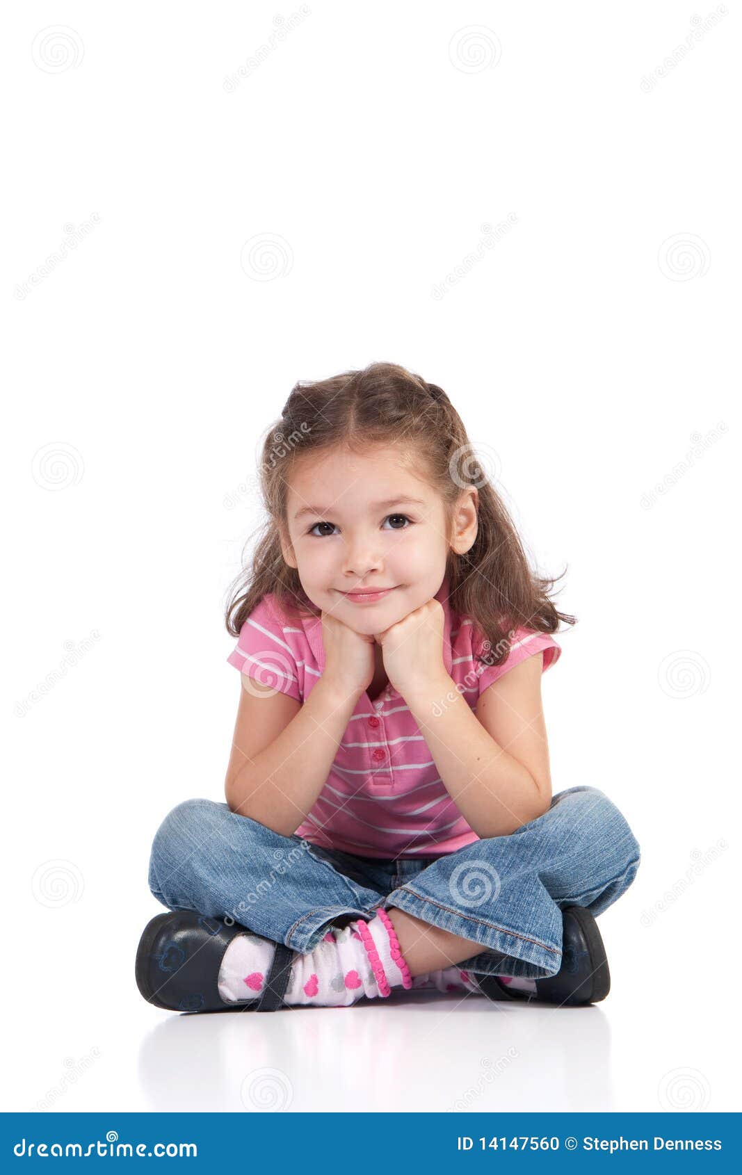 girl t shirt vector Photo 14147560 Isolated Sitting Image:  Stock Smiling Girl