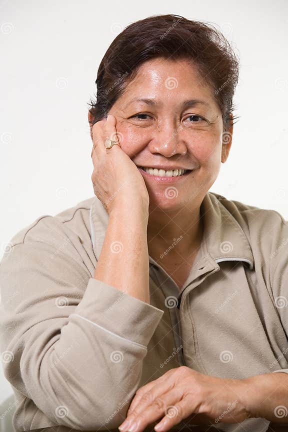 Smiling Grandma Stock Image Image Of Relaxation Relax 2364773