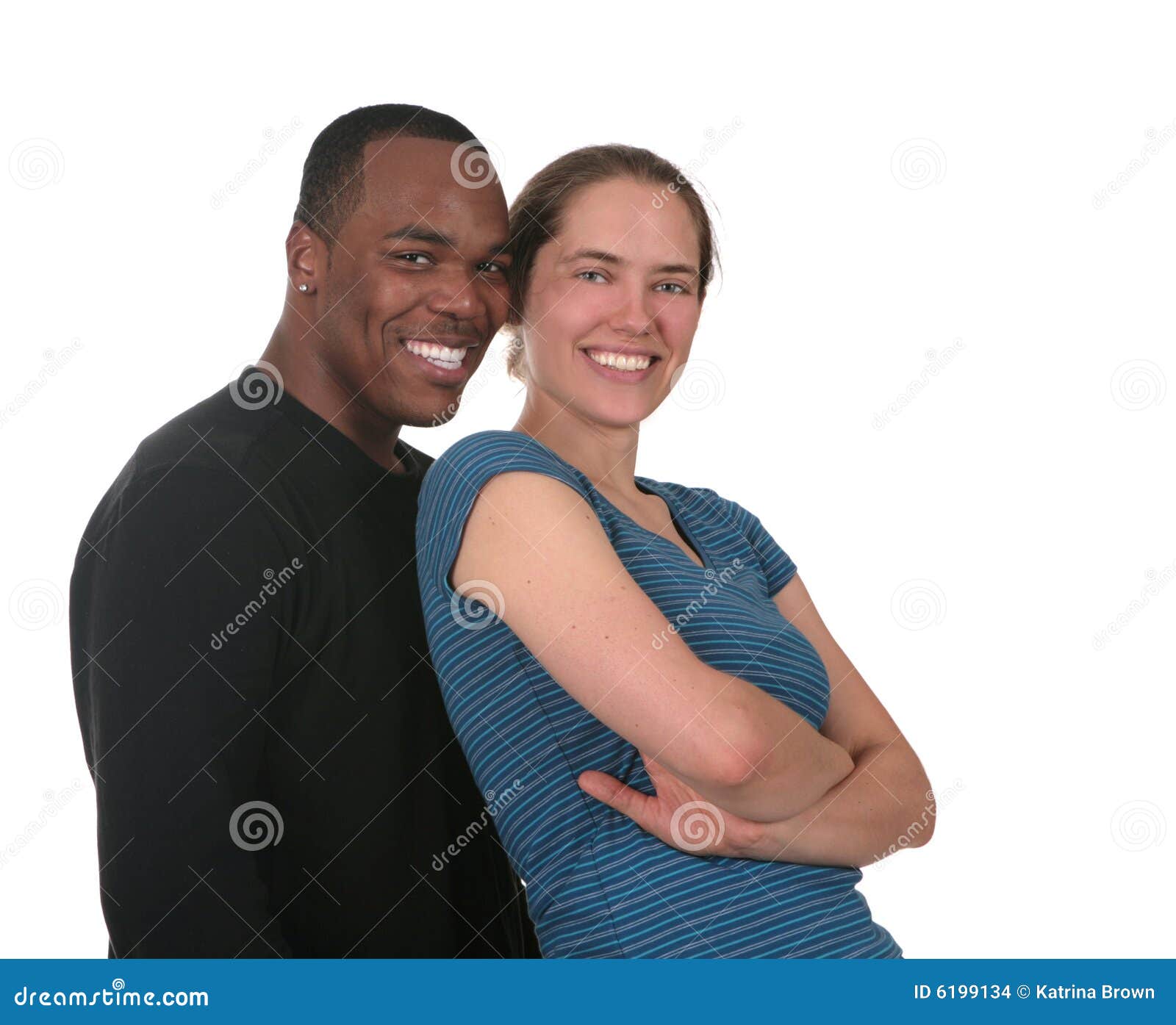 Smiling Happy Multi Racial Couple Stock Photo - Image of youth, happy ...