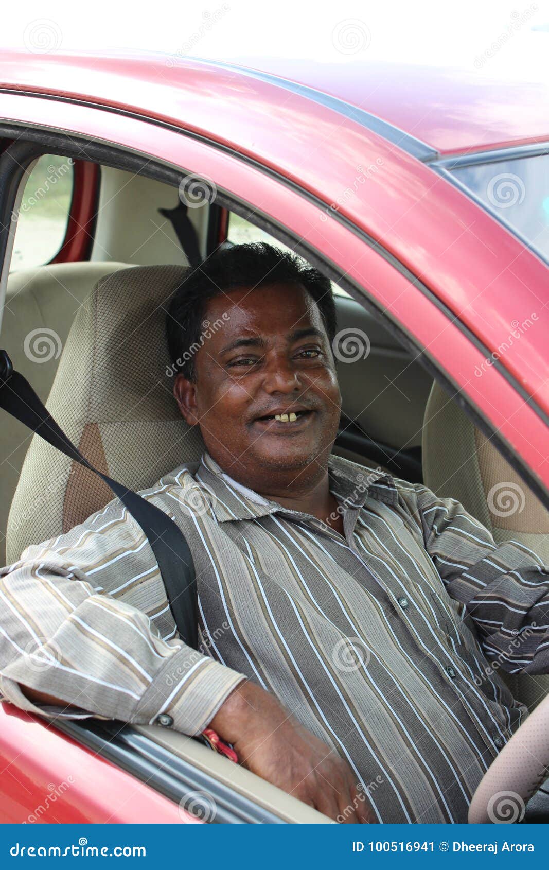 Smiling Indian car driver stock image. Image of male 100516941