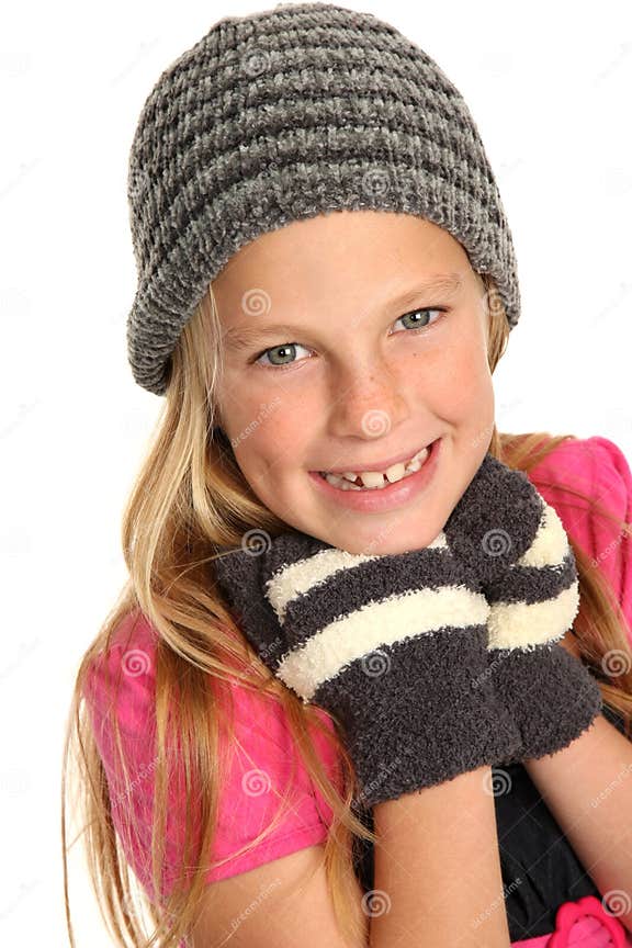 Smiling Kid wearing Gloves stock photo. Image of gloves 20020020