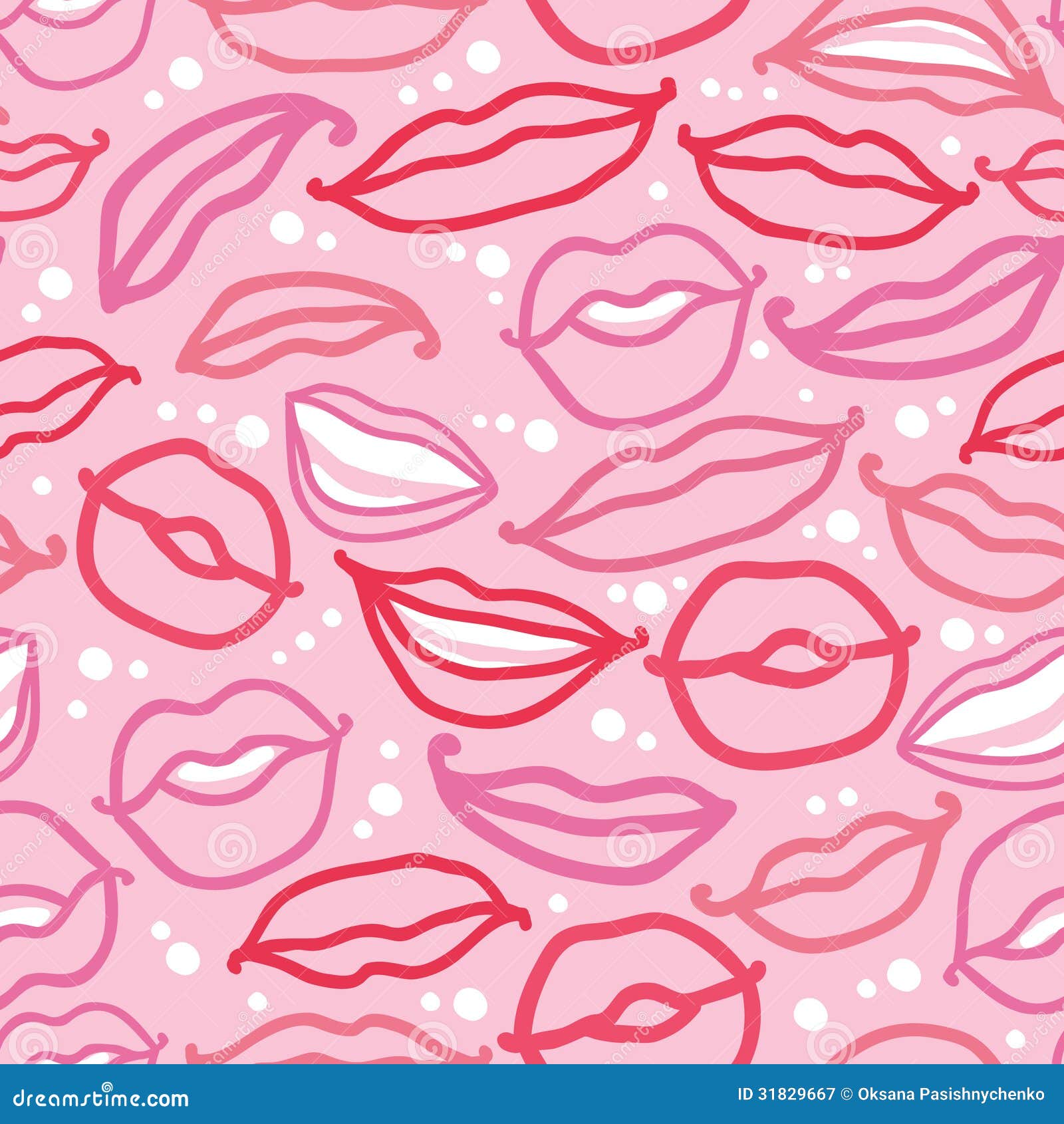 Smiling Lips Seamless Pattern Background Royalty Free Stock Photography ...