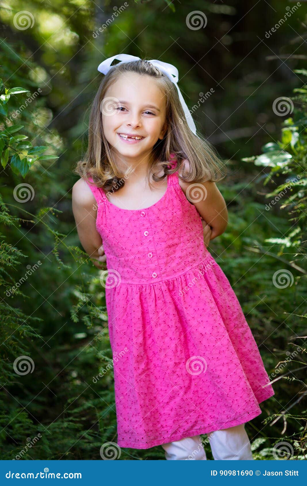 Smiling Little Girl stock photo. Image of child, cute - 90981690
