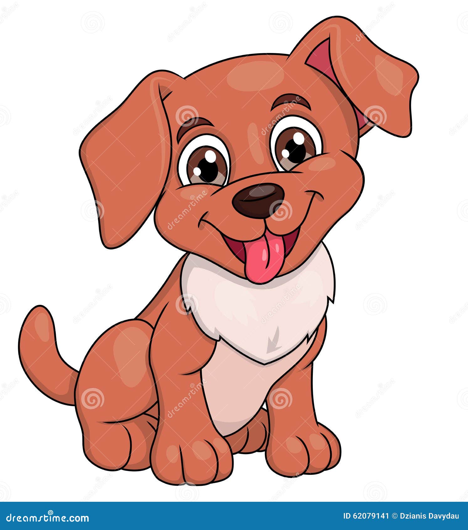 Smiling little puppy 2 stock vector. Illustration of doggy - 62079141