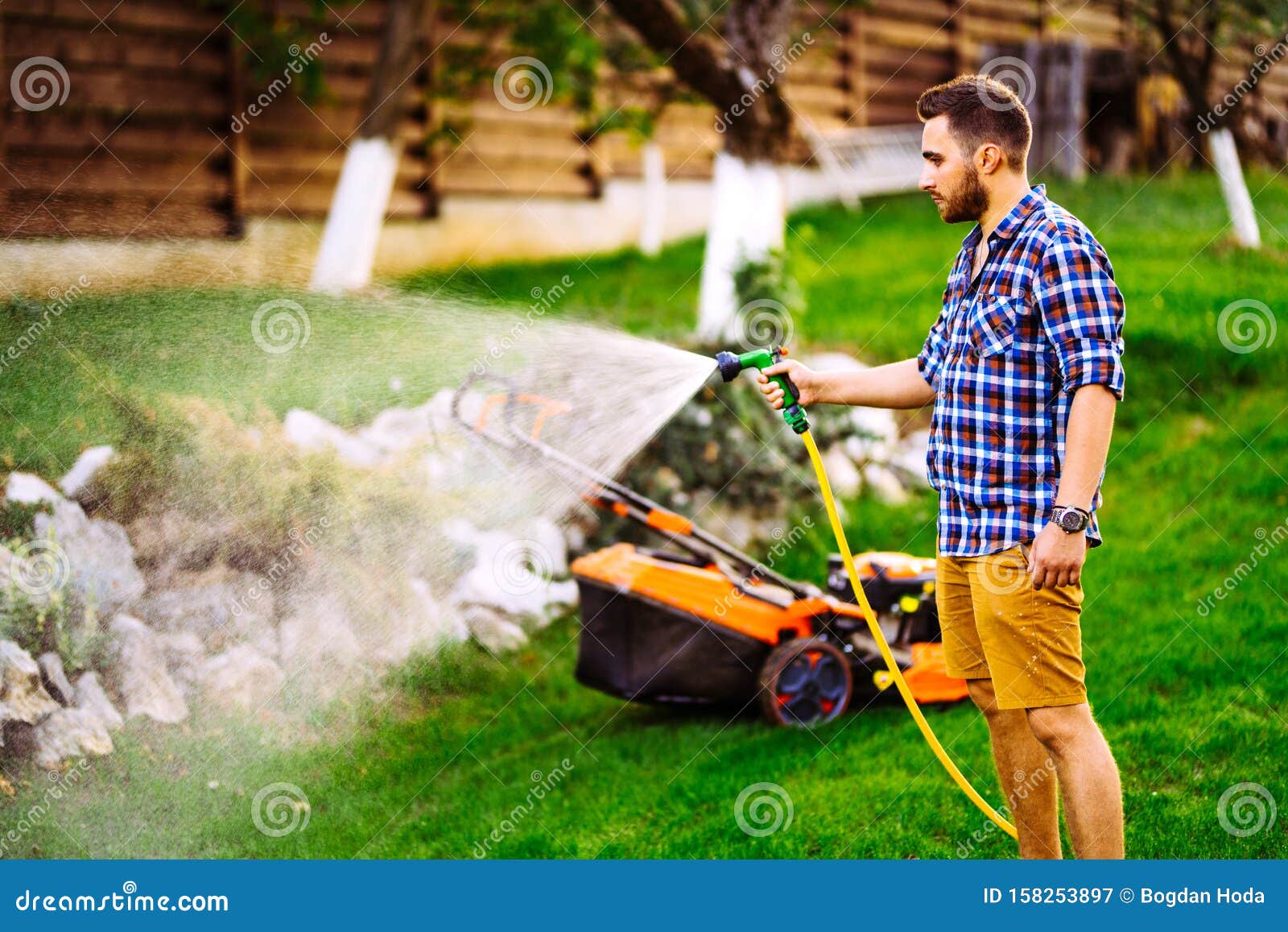 the pool and yard man
