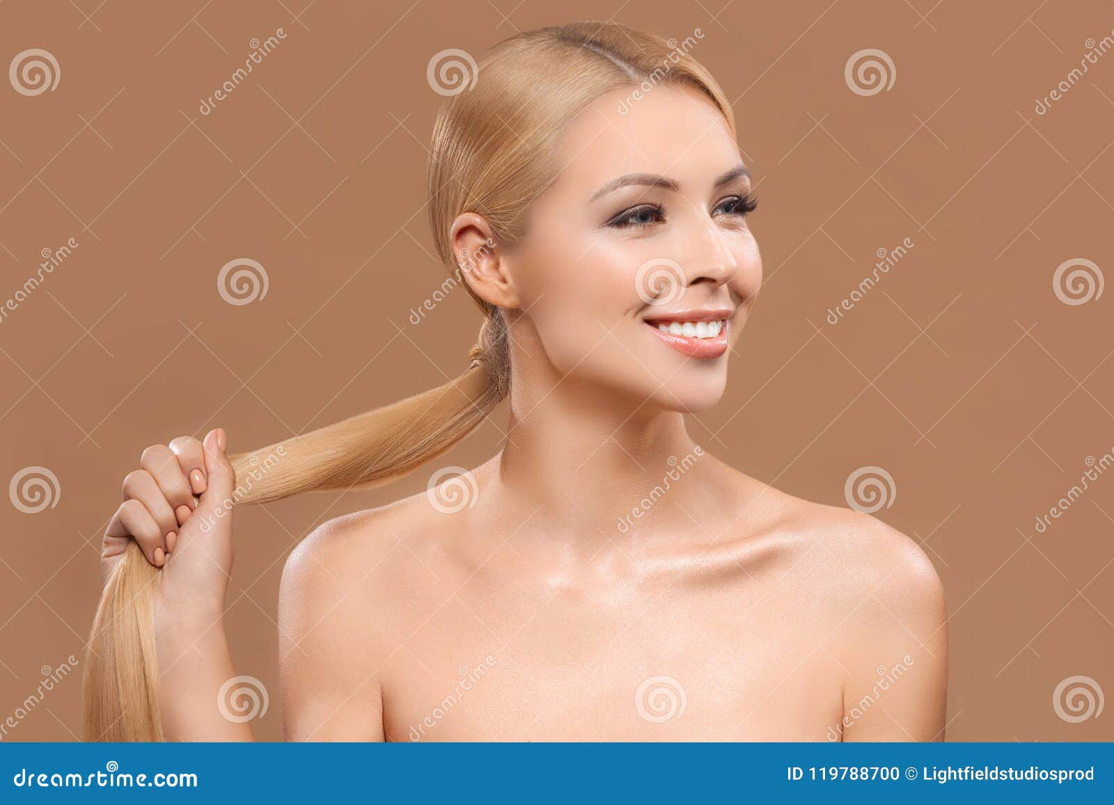 Long Blonde Hair Nude