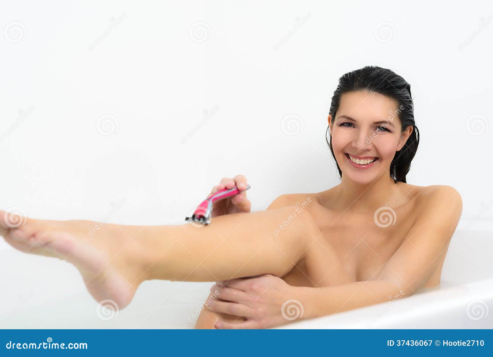 Nude Model Shaving Legs Diecast Model Train Repair