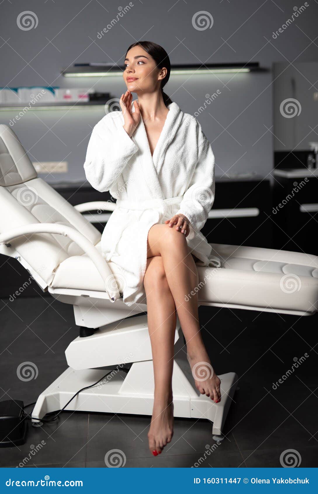 Beautiful Young Woman Spending Time In Spa Salon Stock Image Image Of