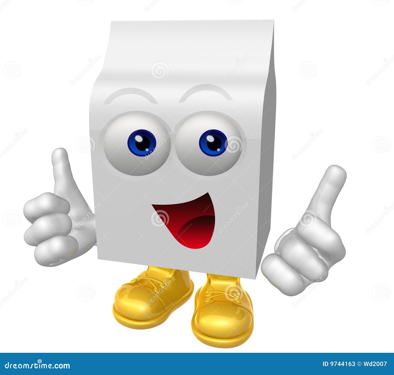 Smiling Product Packaging Mascot Stock Illustration Illustration of