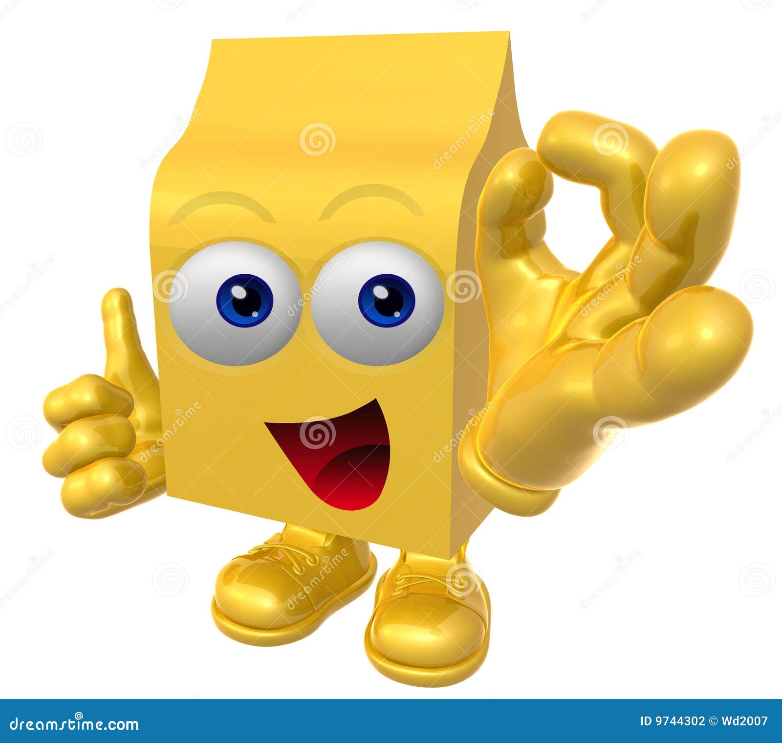 Smiling Product Packaging Mascot Stock Illustration Illustration of