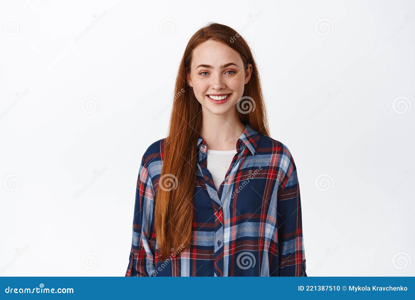 Stylish teen girl young with big paper sheet in her hands on gray