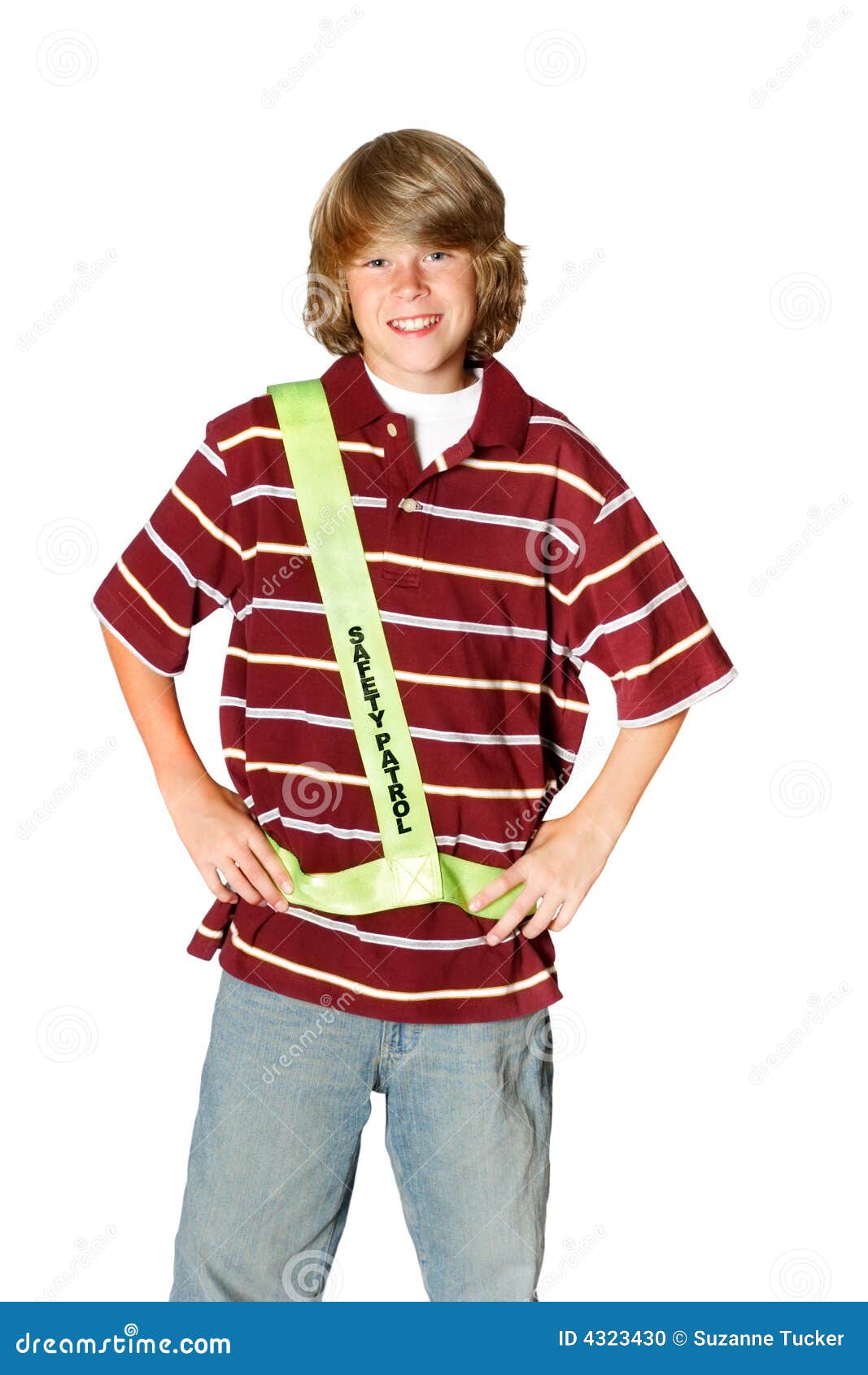 Smiling Safety Patrol stock photo. Image of safe, helpful 4323430