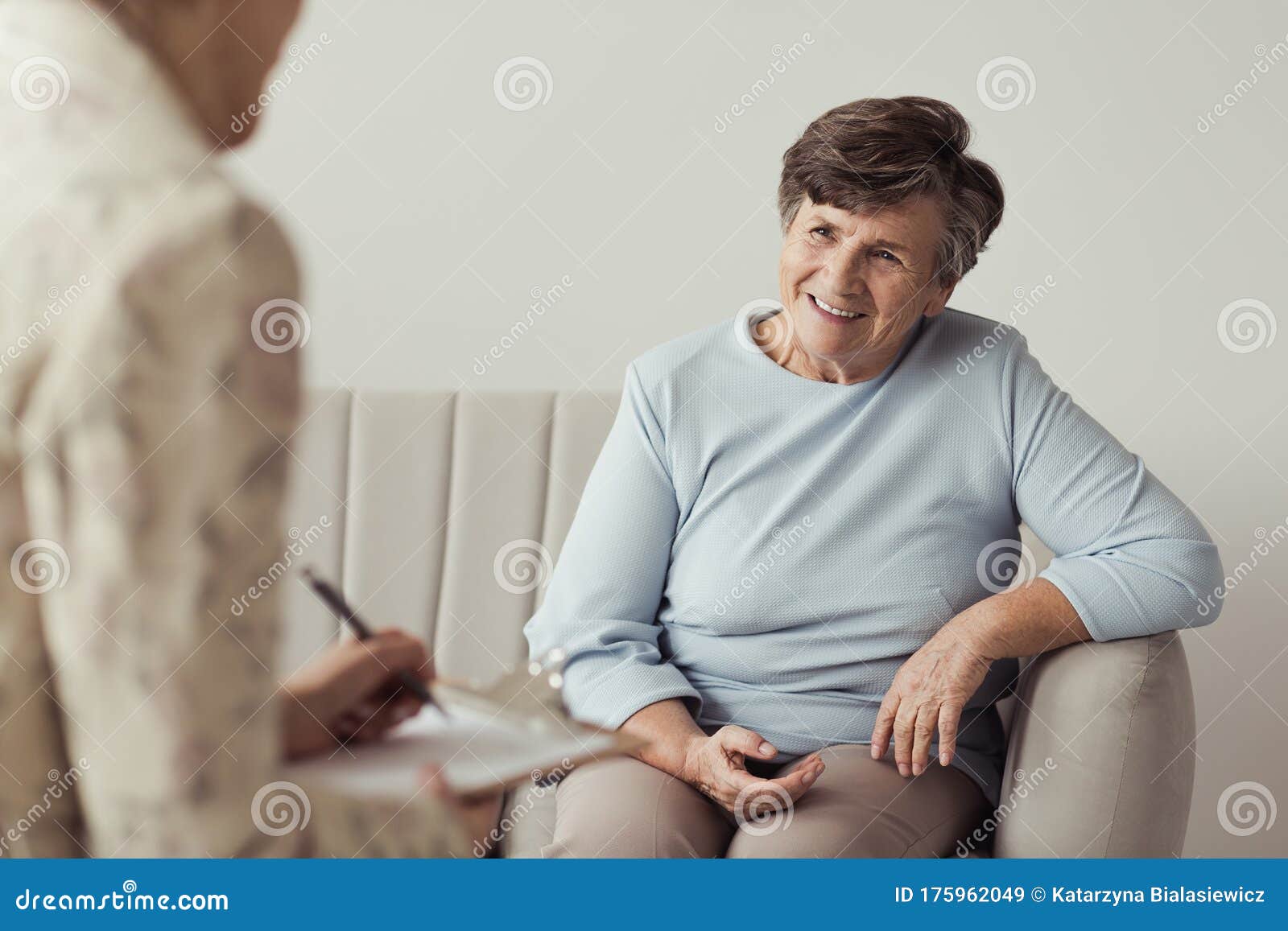 Senior Female Talking To a Therapist Stock Image Image of treatment