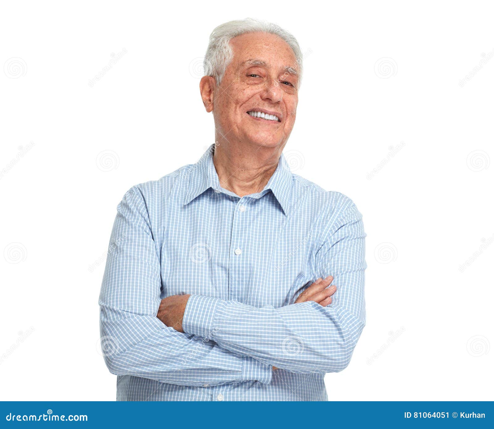 Smiling Senior Man Stock Image Image Of Casual Adult