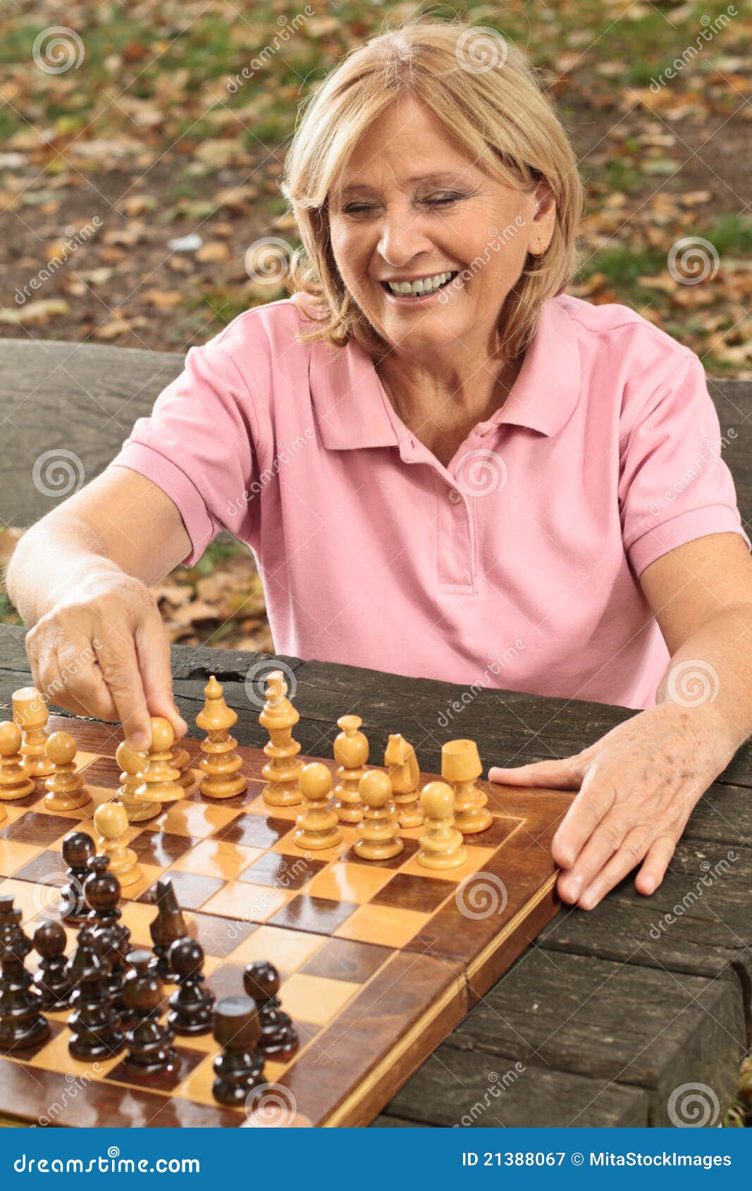 Pretty Woman Playing Chess Hotel Lobby Stock Photo 1573190509