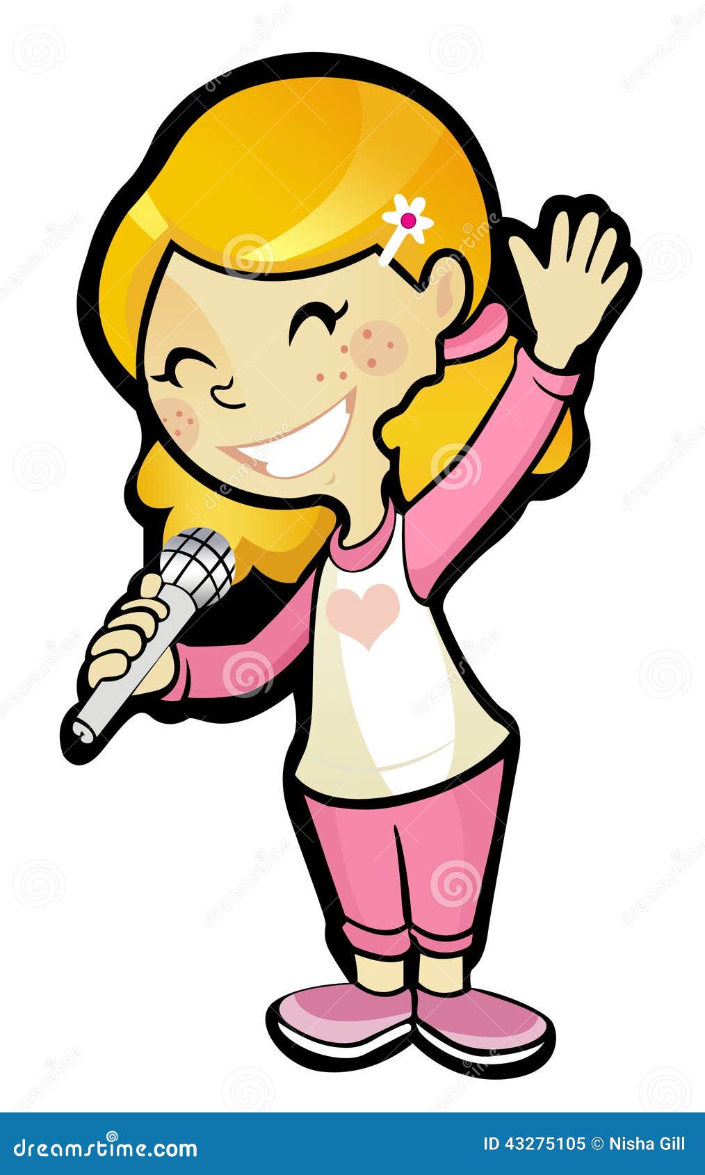 clipart of a girl singing - photo #39