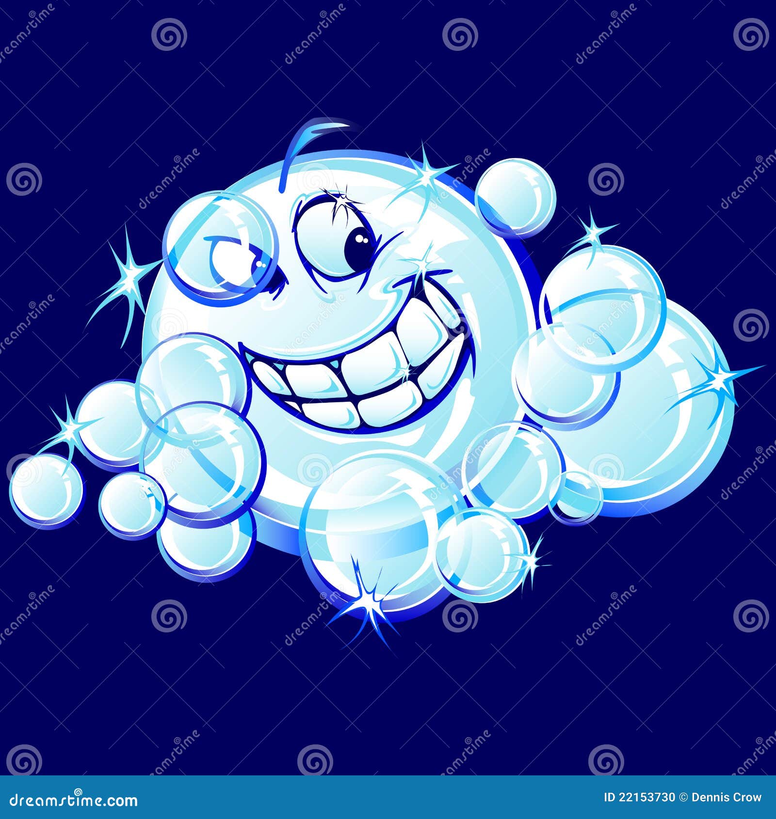 Smiling Soap Bubbles Cartoon Image Stock Vector Illustration of