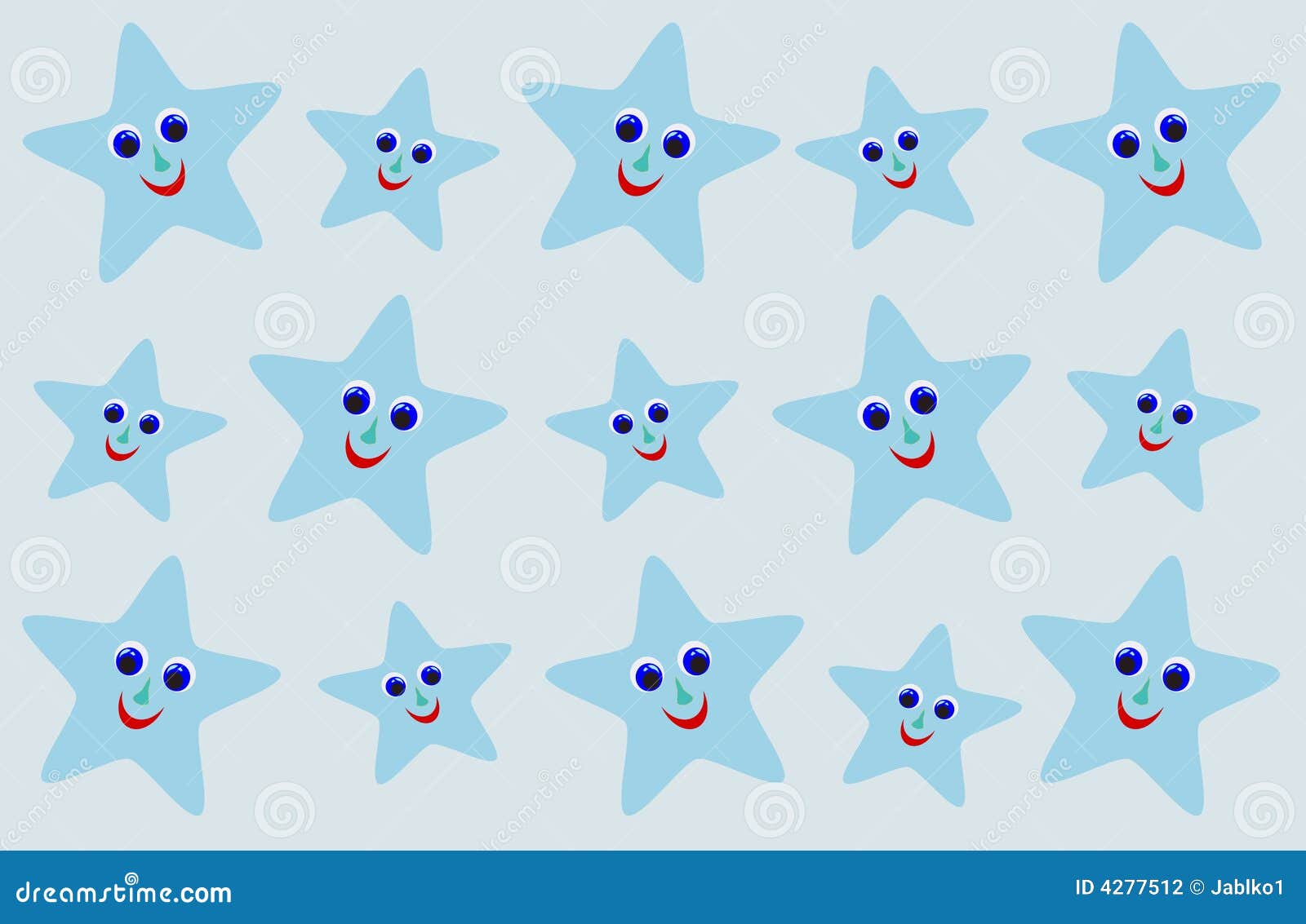 Smiling stars background stock illustration. Illustration of child
