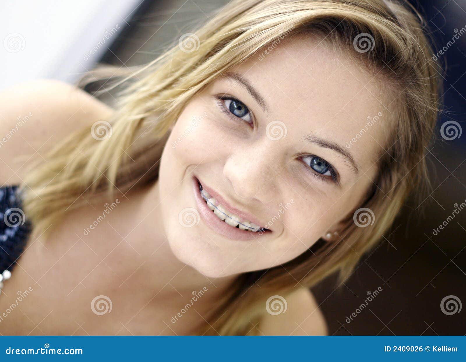 teeny teen with braces