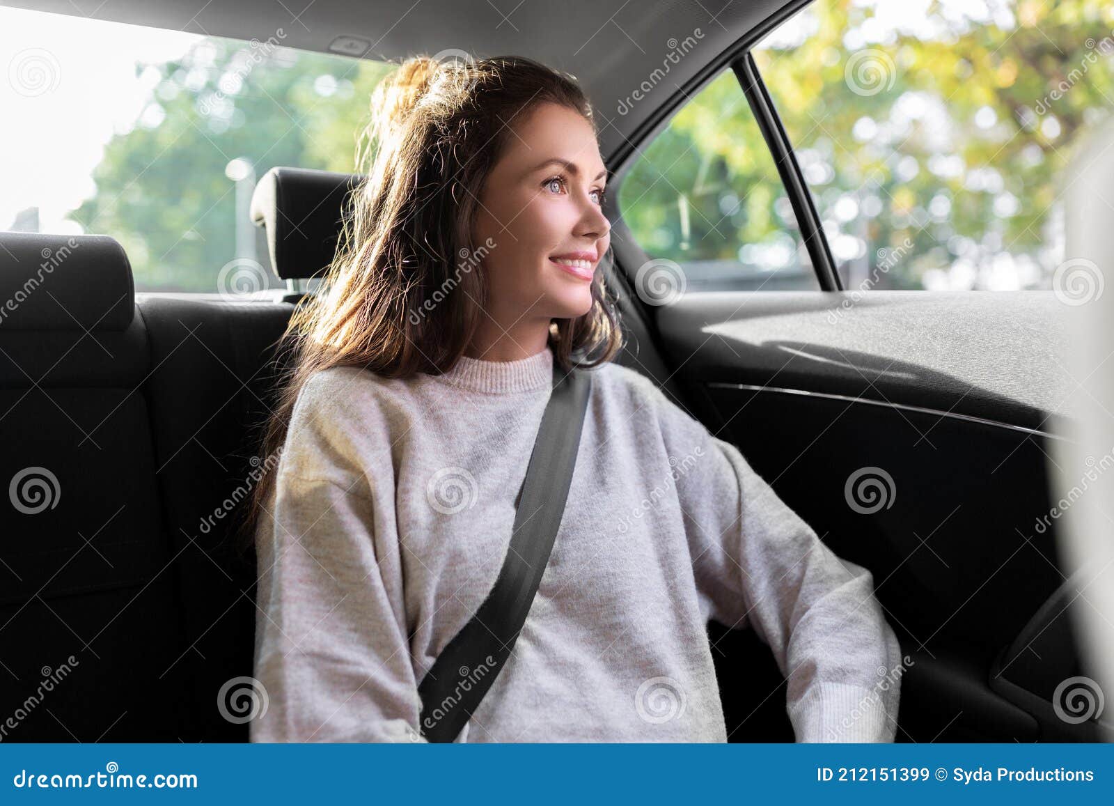 Passenger In Taxi Paying By Cash Royalty Free Stock Image