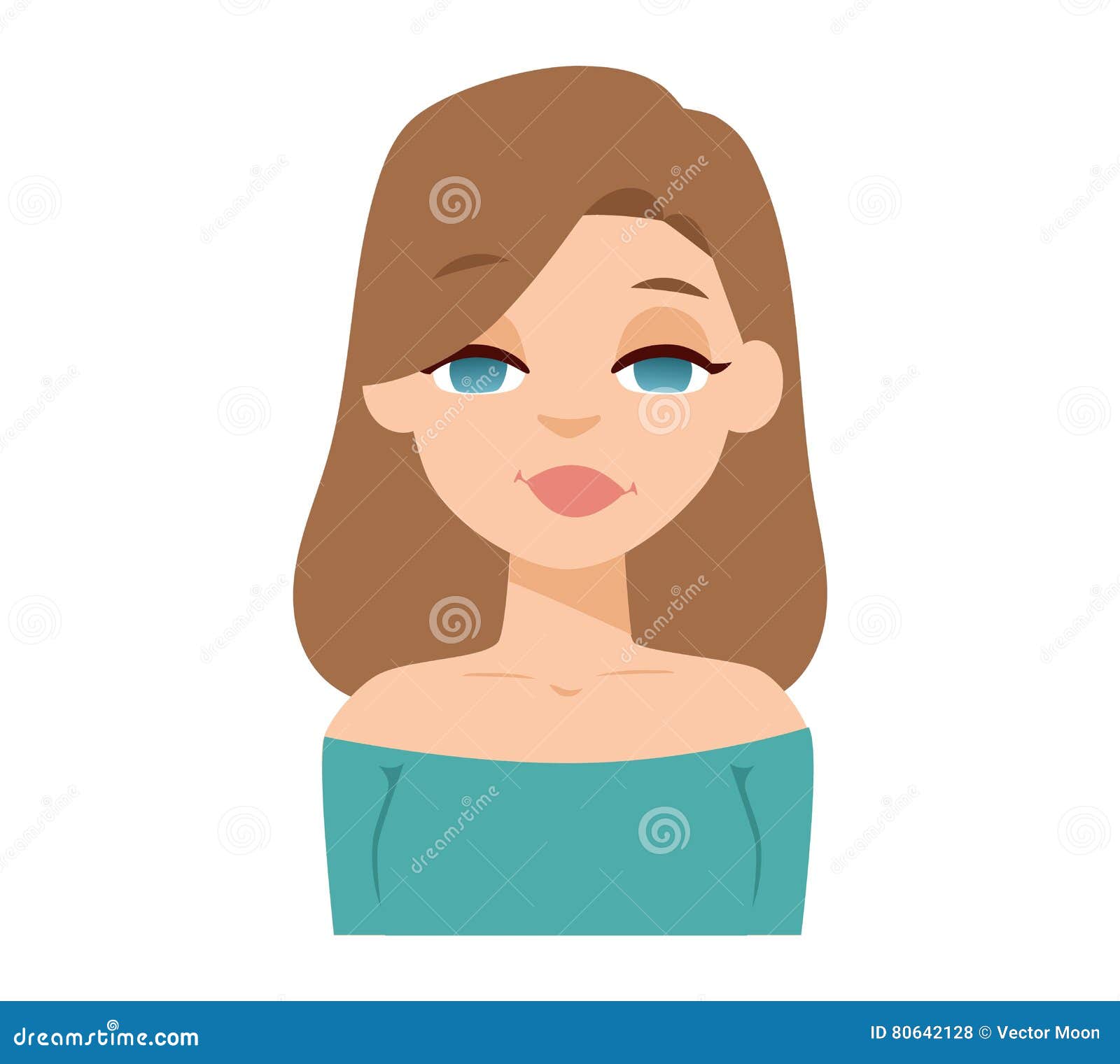 Download Smiling Woman Vector Illustration. Stock Vector ...