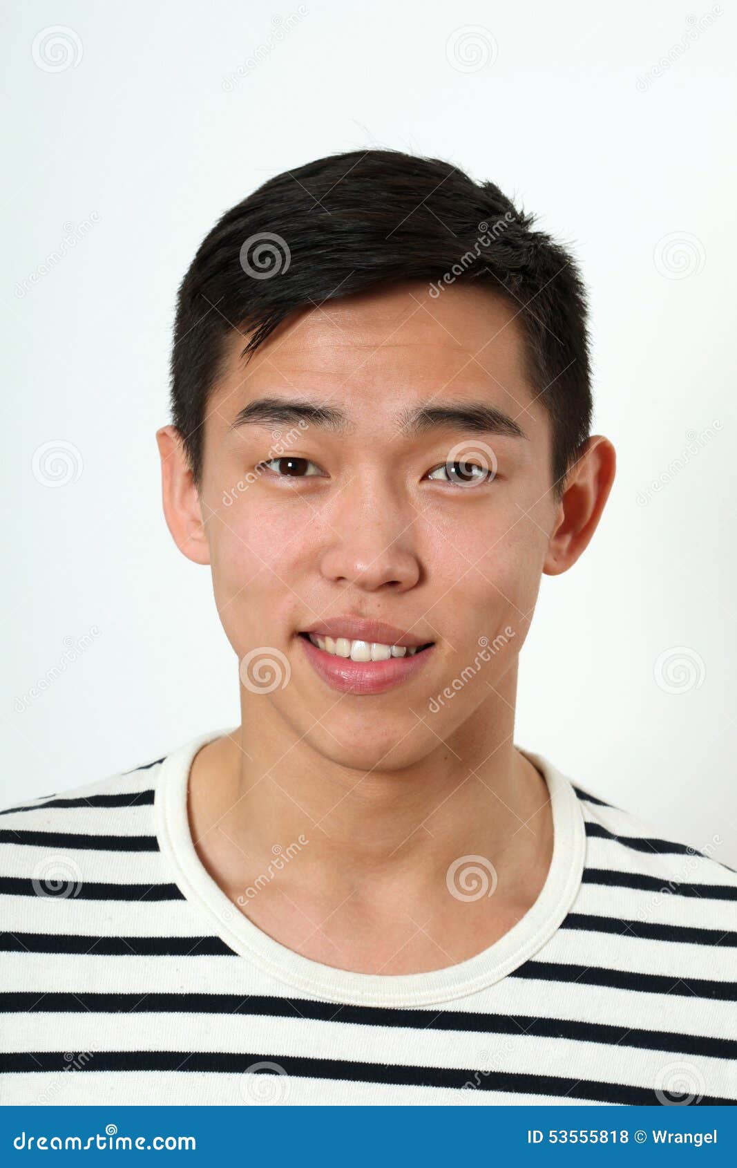 Smiling Young Asian Man Looking at Camera Stock Photo Image of grinning, person 53555818