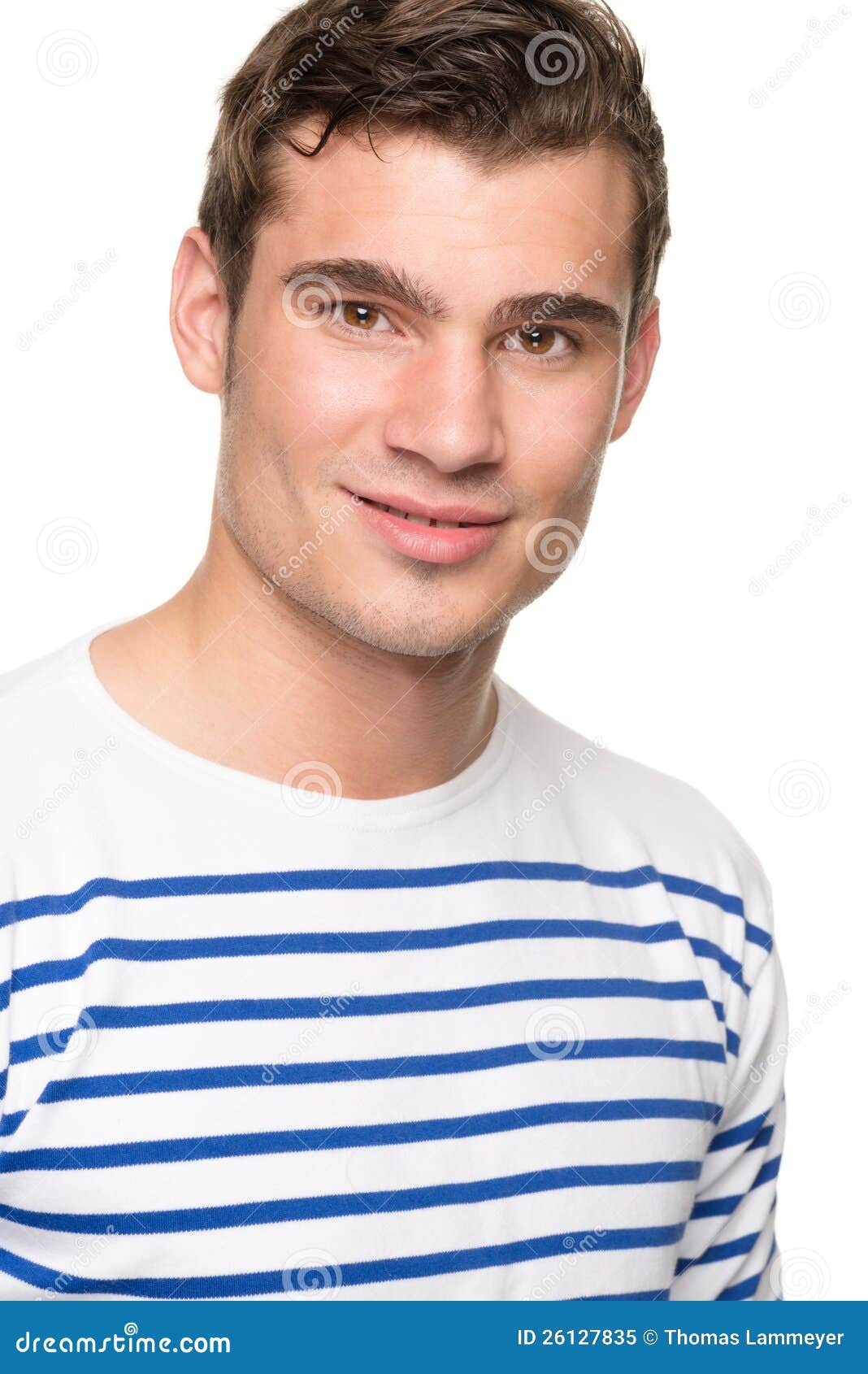Smiling young man stock image. Image of hand, background 26127835