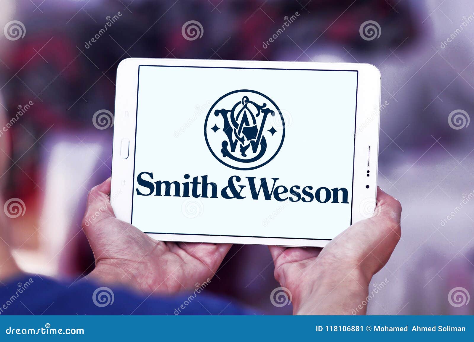 Smith & Wesson Broni Palnych Firmy Logo Zdjęcie Editorial - Obraz ...