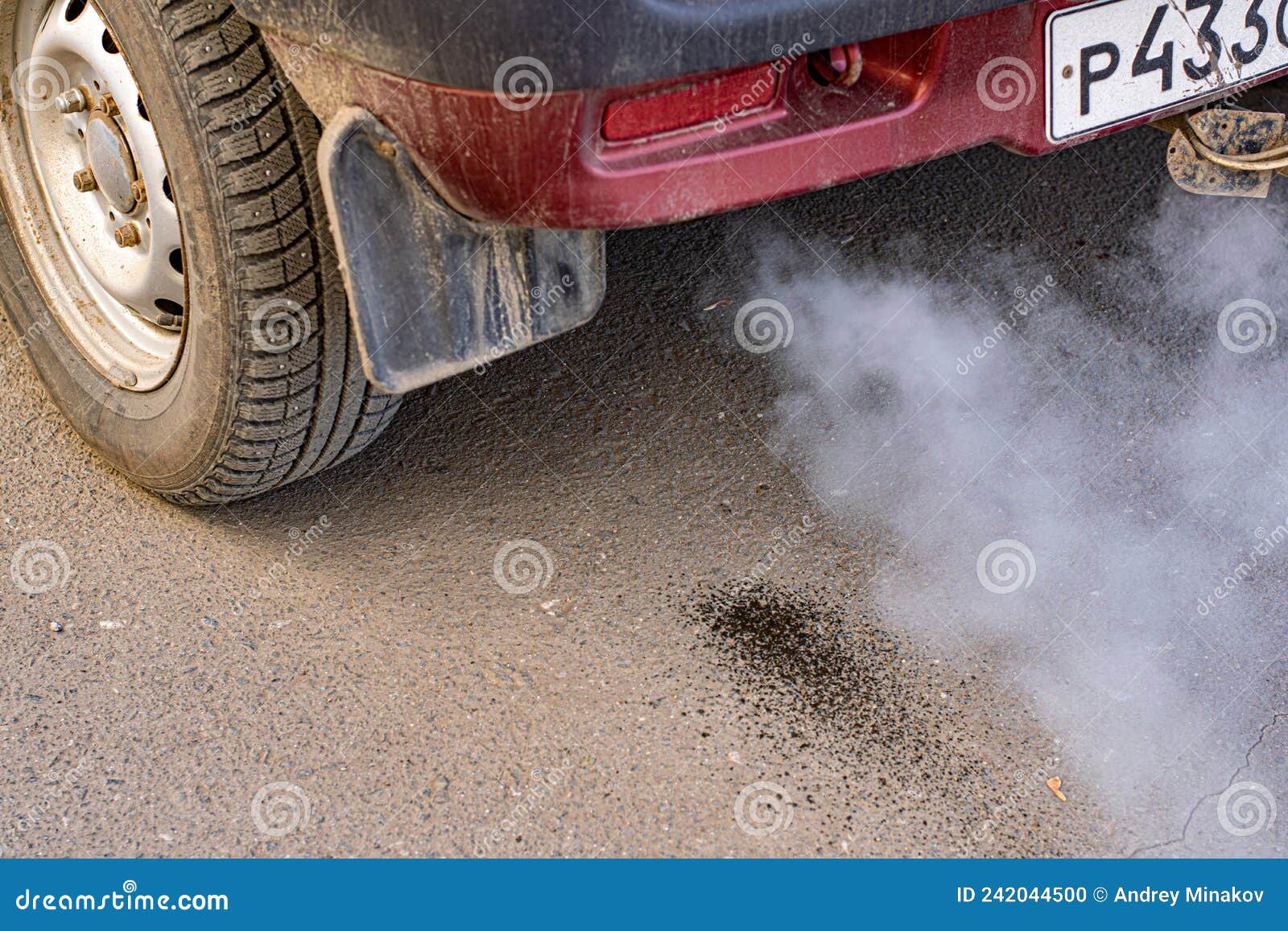 Smoke from the Car Exhaust Pipe Stock Photo Image of environment