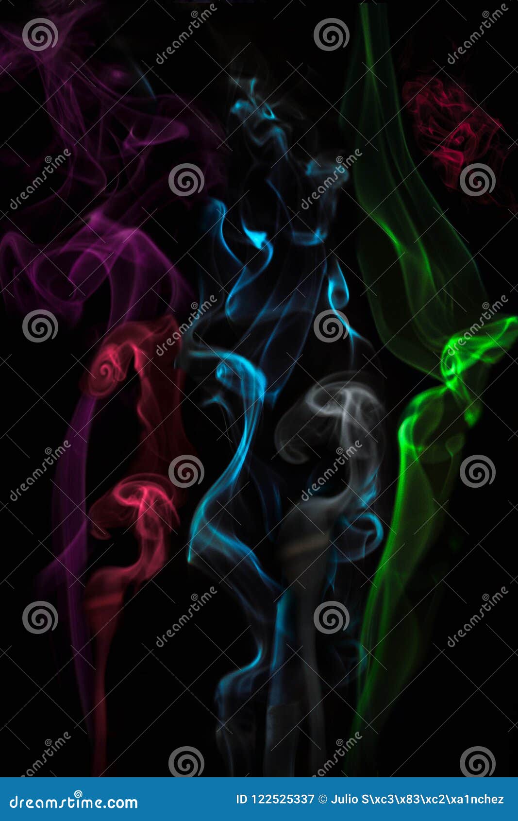 smoke colourfull