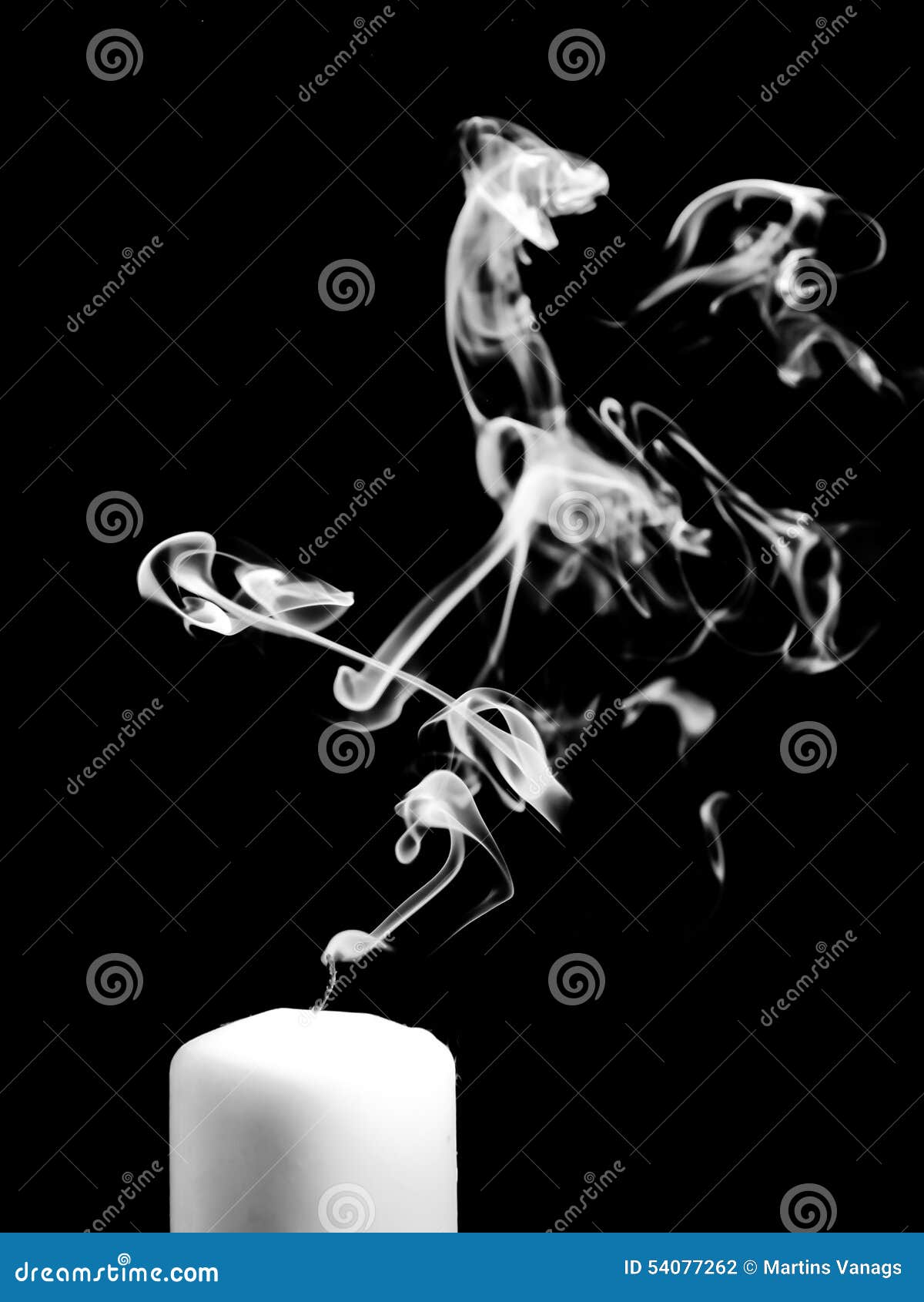 Smoke Coming from a Blown Out Candle Stock Photo Image of darkness
