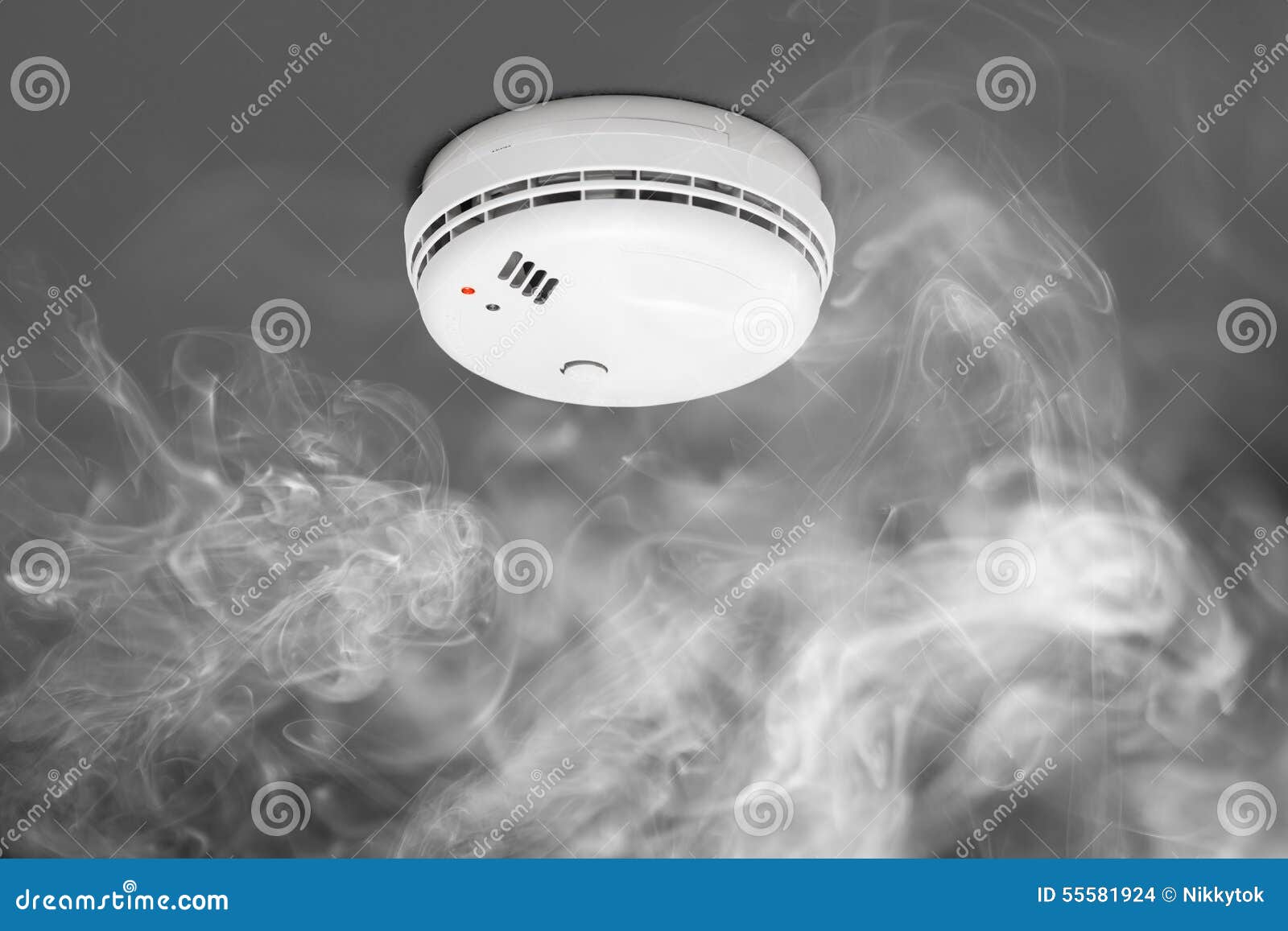 smoke detector of fire alarm