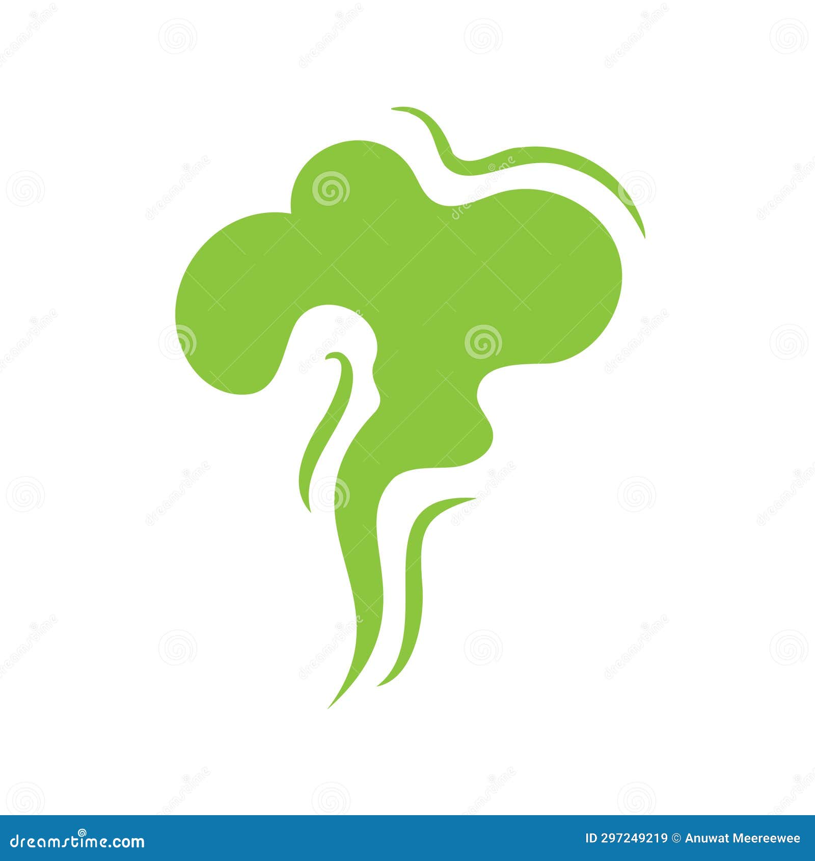 Smoke Effect. Bad Smell and Dust Floating in the Air Stock Vector