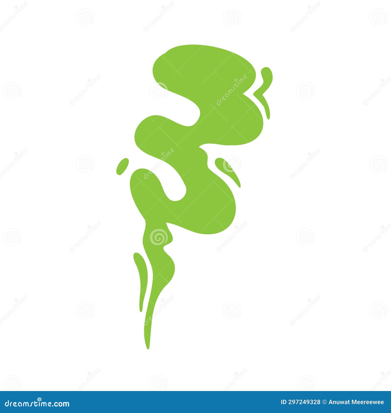 Smoke Effect. Bad Smell and Dust Floating in the Air Stock Vector