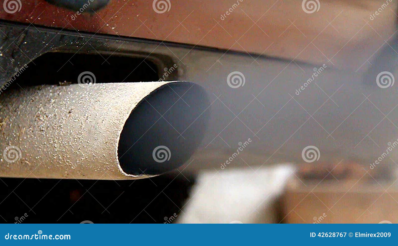 Smoke exhaust pipe car stock video. Video of exhaust 42628767