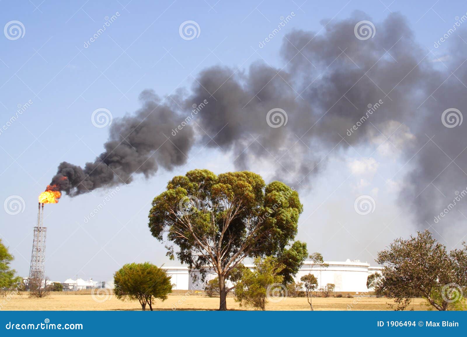 Smoke and fire stock photo. Image of flame, chimney, pollution 1906494