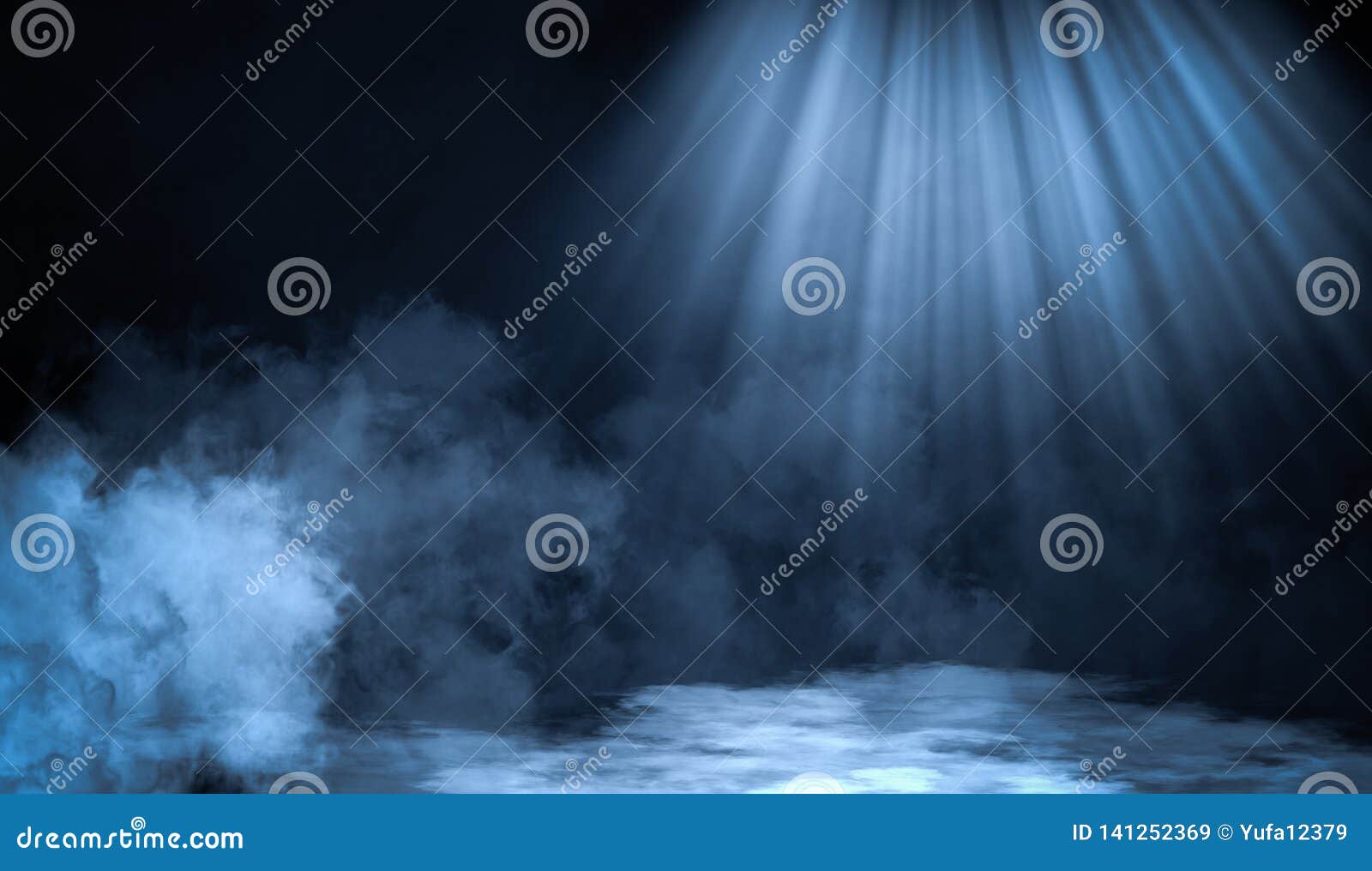 Smoke on the Floor .Abstract Smoke with Light Effect. Lighting ...