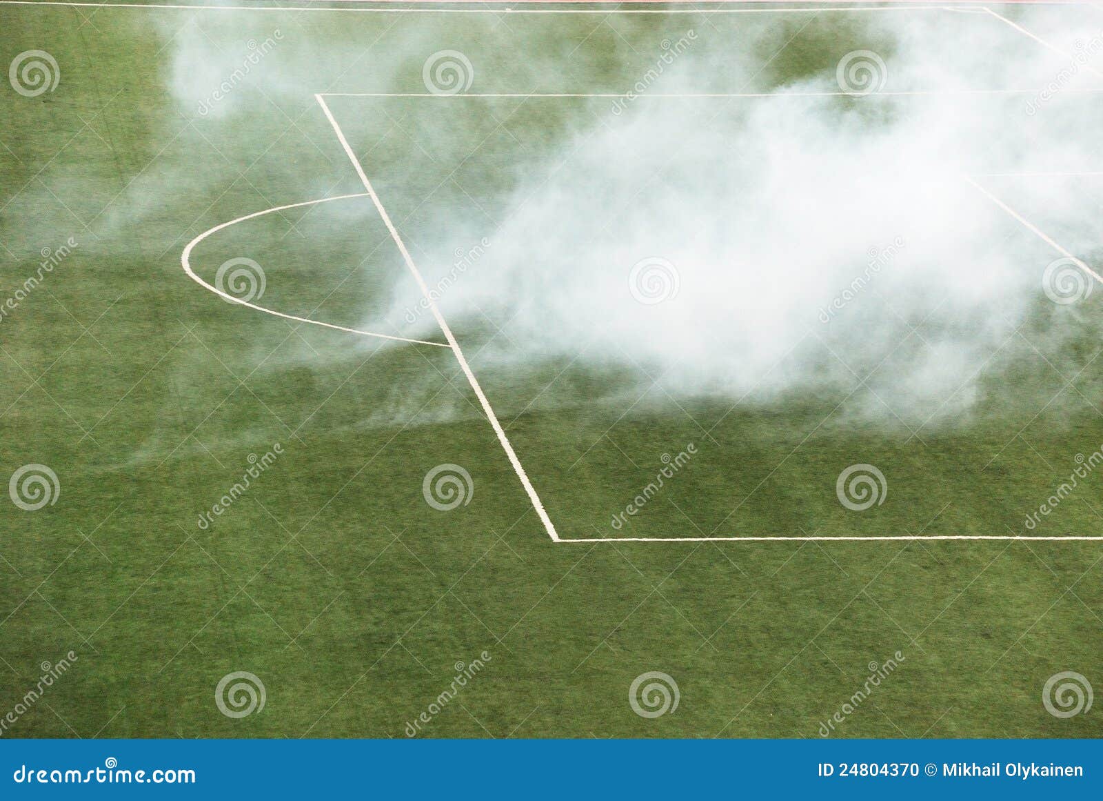 Smoke on the Football Field Stock Photo Image of game, smoke 24804370