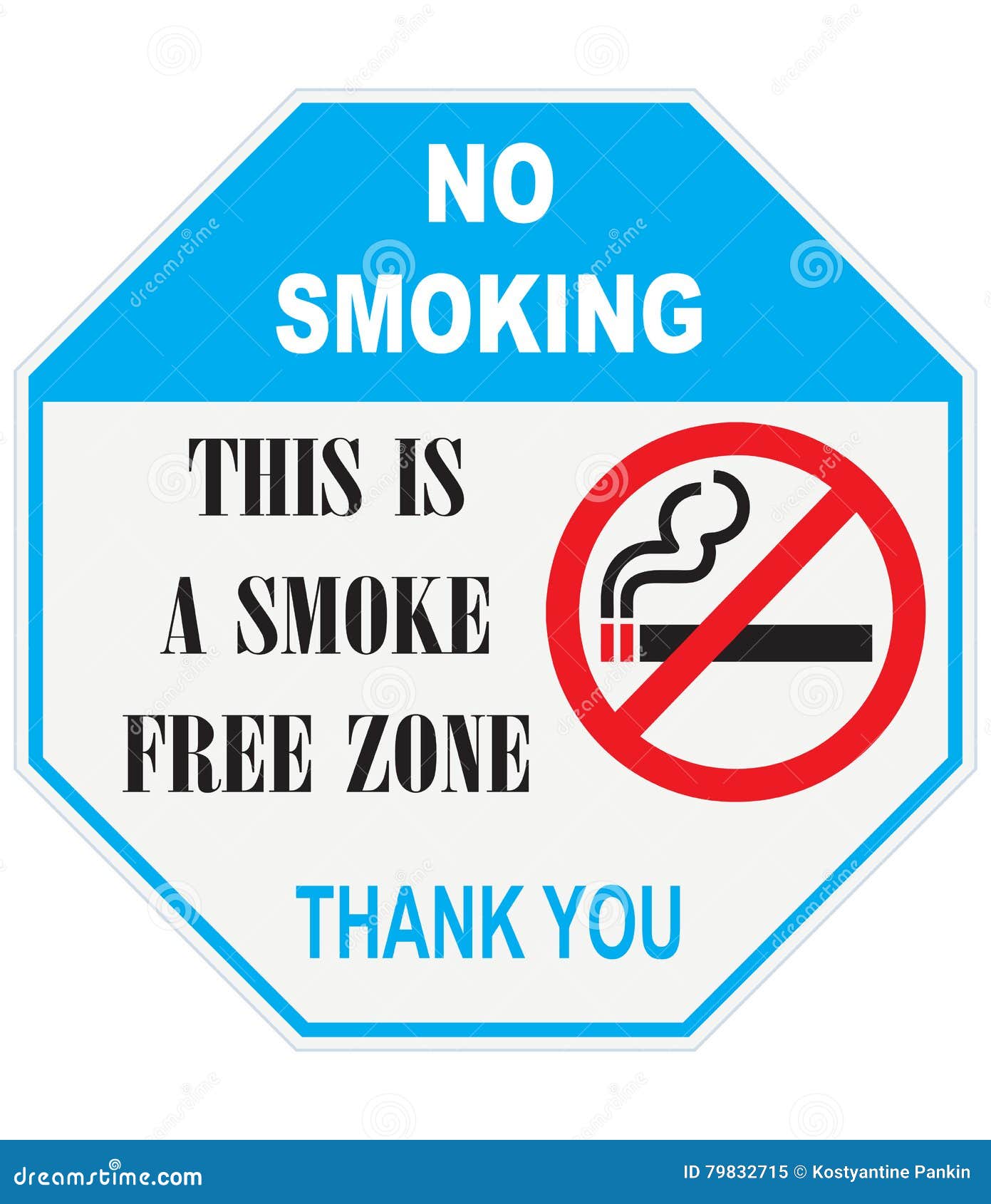 This is smoke free zone stock vector. Illustration of regulation 79832715