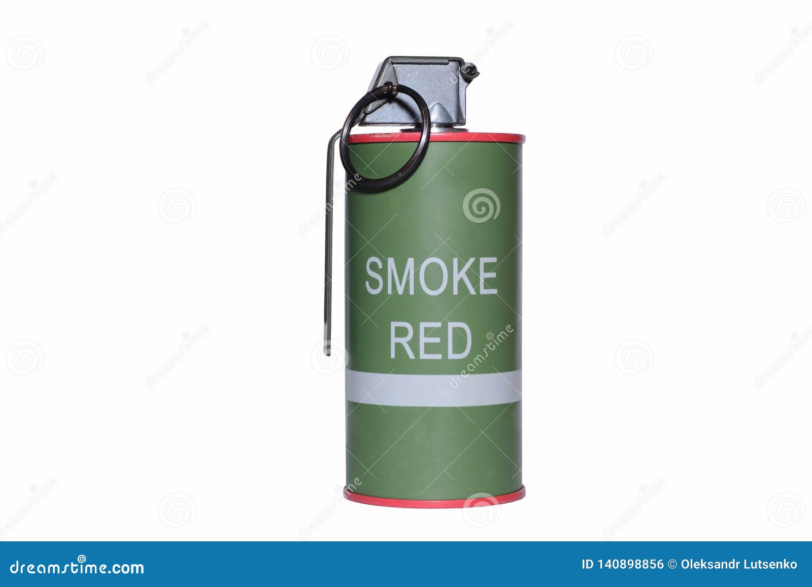 Smoke Grenade on White Background Stock Photo Image of grenade