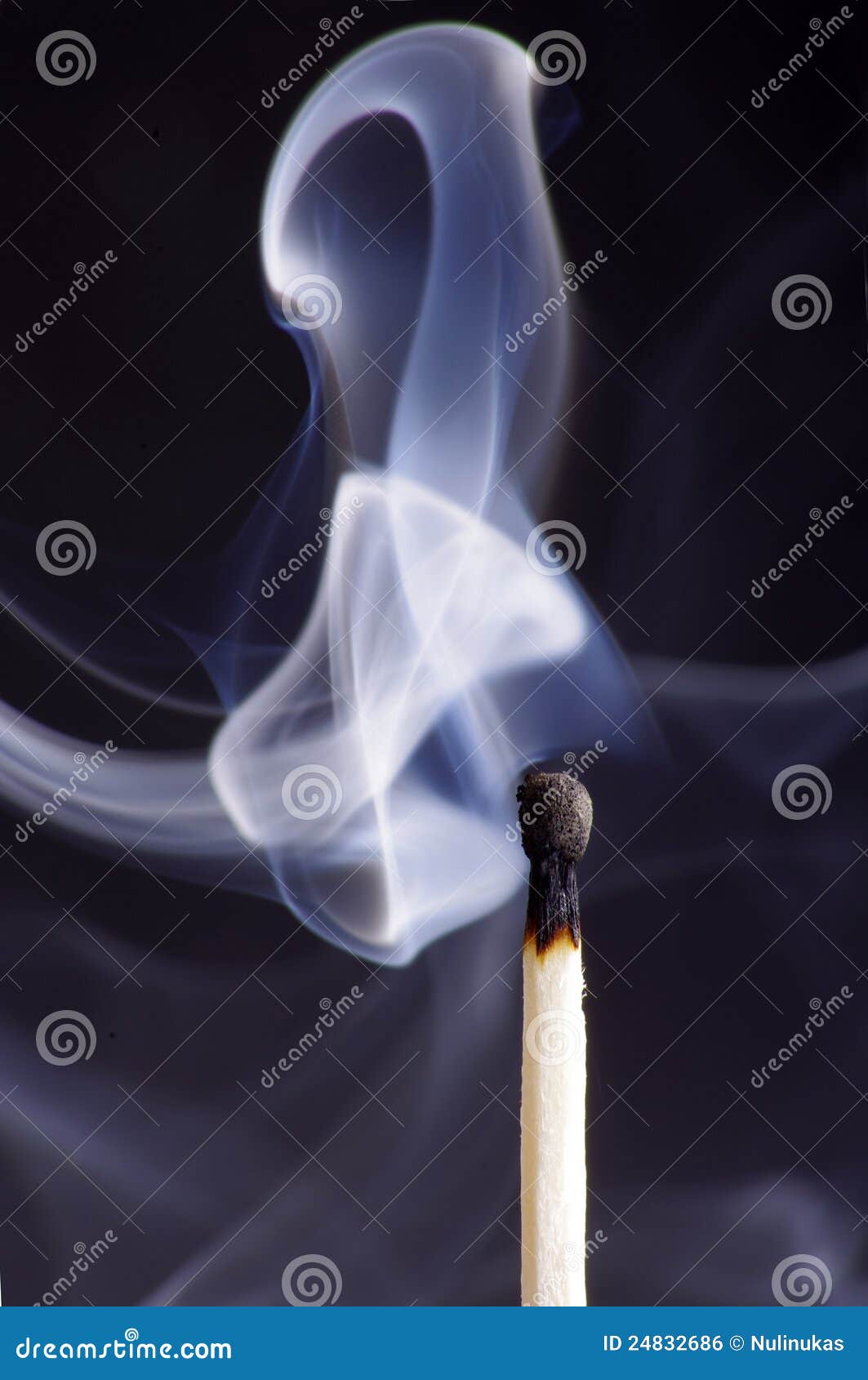 Smoke from a match stock photo. Image of match, stick 24832686