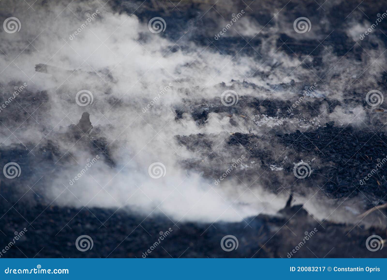 Smoke rising after fire stock image. Image of danger - 20083217