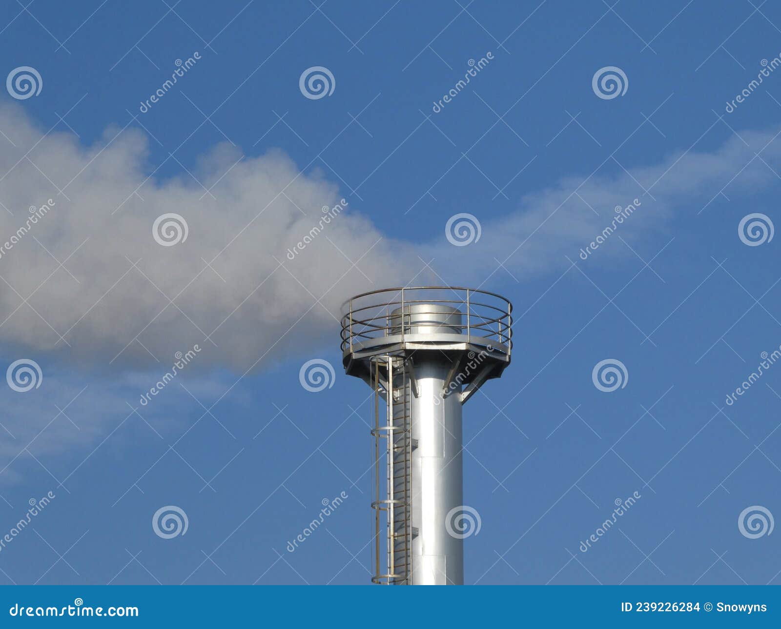 smoke spews out of a chimney at an industrial plant